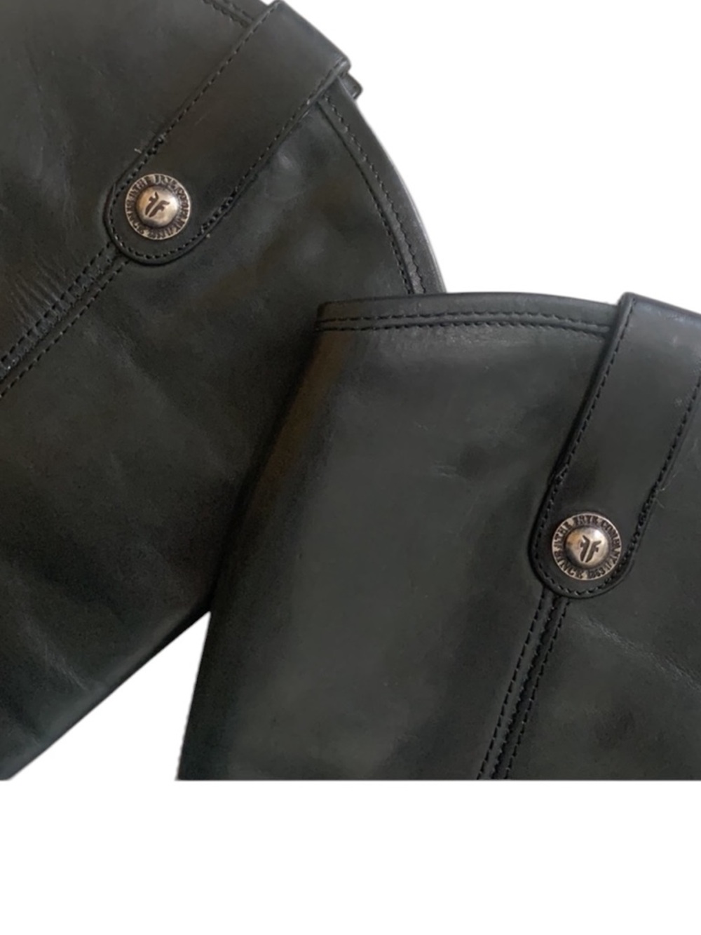 FRYE Riding Boot Equestrian Melissa Button 2 Boho Western Leather Black  Sz 9 - Picture 8 of 15